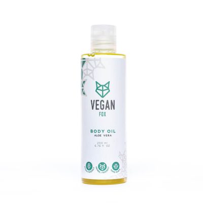 Aloe vera body oil vegan fox hand made