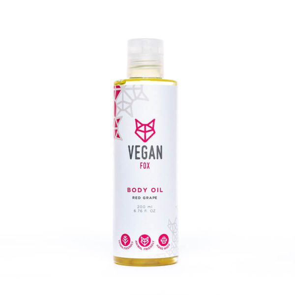 Red grape body oil vegan fox hand made